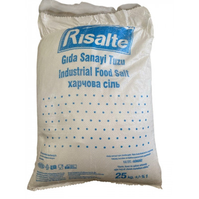 Сіль харчова (помел B02), Risalte, Турція, 25 кг (10009)