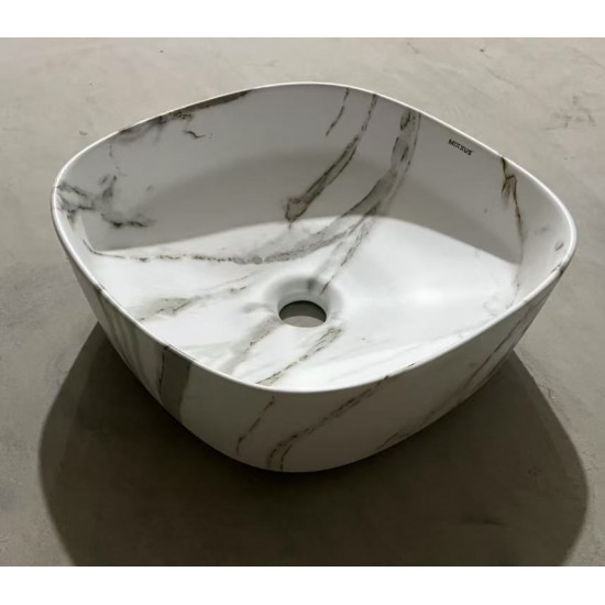 Раковина накладная Mixxus Premium DIVERSE-0104 MARBLE 370х370х135mm (MP6537)
