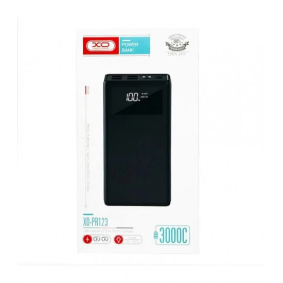 Power bank XO PR123 30000 mAh,чорний