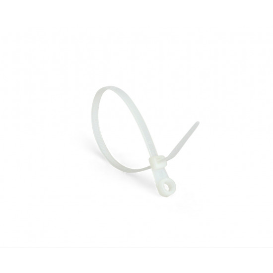 Хомут пластиковий (стяжка) Polax кабельний з монтажним кільцем 3,6 х 150 мм, білий 100 шт. (37-115) Хомут пластиковий (стяжка) Polax кабельний з монтажним кільцем 3,6 х 150 мм, білий 100 шт. (37-115)