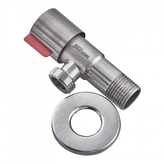 Кран для підключення сантехприладів Mixxus VAL-02-1/2x1/2 з нерж.ст. SUS304 (крас.)(УП.БЛІСТЕР) (MI