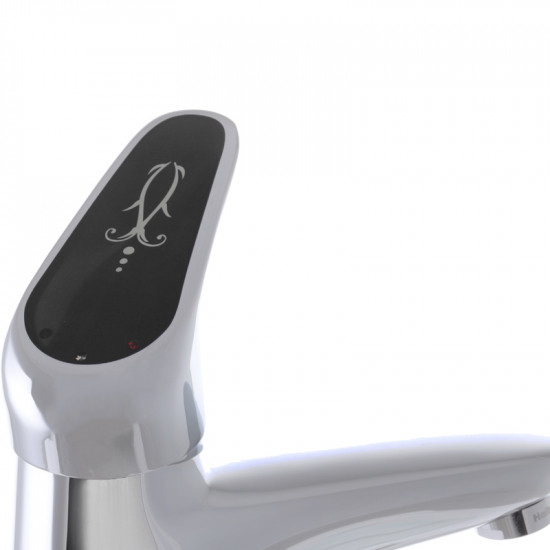 Смеситель для умывальника Haiba Magic 001 с черной ручкой (HB0661)