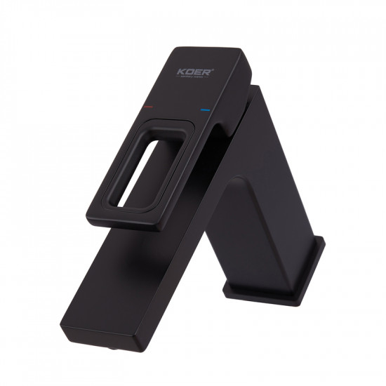 Змішувач для умивальника Koer KB-10009-05 (Колір чорний) (KR3499)