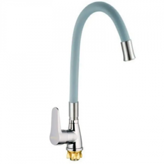 Змішувач для кухні Mixxus SOP4-146 Reflector Gray з сірим силіконовим виливом (MI6492)