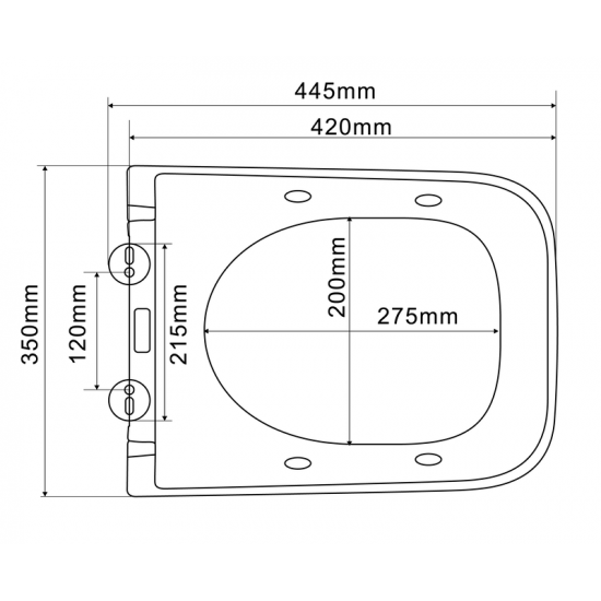 Унітаз-біде підвісний Mixxus Premium QUADRO-1301-R 510x350x345mm система змиву RIMLESS (MP6658)