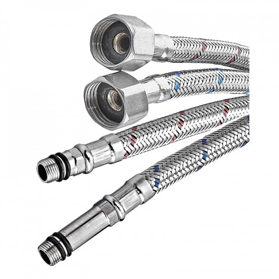 Гибкое подведение Champion FH-01-F1/2"xM10-50 нержавейка (пара) (AC0668)