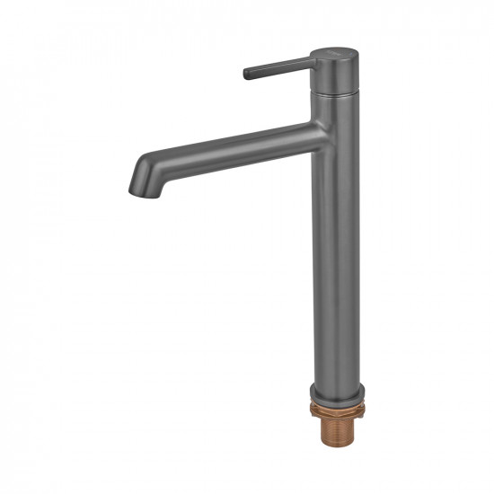 Змішувач для умивальника високий Koer KB-11029-07 Колір графіт (KR5496)