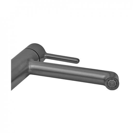 Змішувач для умивальника високий Koer KB-11029-07 Колір графіт (KR5496)