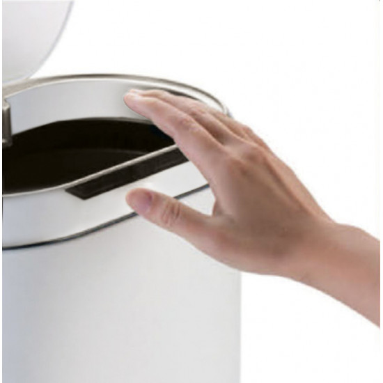 Відро для сміття сенсорне овальне Mixxus Premium Topper-TC0112 White 12л колір білий (MI7082)