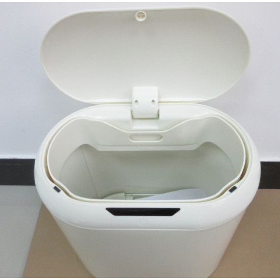 Відро для сміття сенсорне овальне Mixxus Premium Topper-TC0112 White 12л колір білий (MI7082)