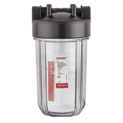 Колба фильтра для холодной воды Koer KV-31-1 ВВ10 (колба, картридж PPR нитка) 8 атмосфер 1" (KR5449)