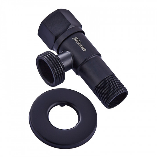 Кран для підключення сантехприладів Mixxus VAL-07-1/2x3/4 Black (MI6059)