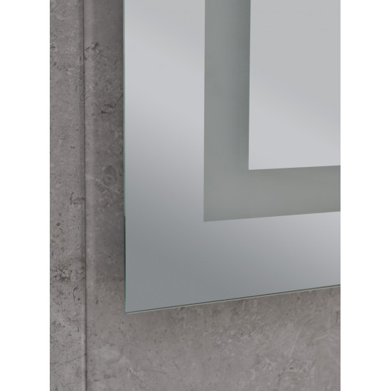 Дзеркало Mixxus Hard MR06-50x80 (годинник, LED-підсвічування, антизапотівання) (MI6011)