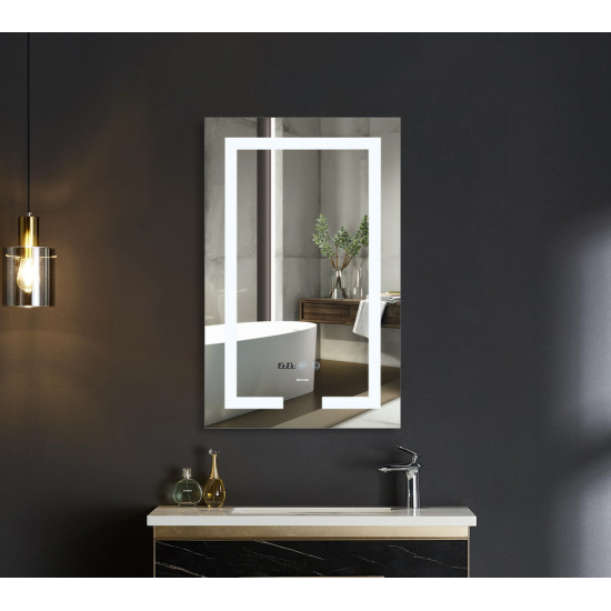 Дзеркало Mixxus Hard MR06-50x80 (годинник, LED-підсвічування, антизапотівання) (MI6011)