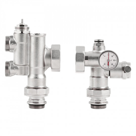 Смешивательный узел для коллекторов с нижним подключением Koer KR.1022 1" (без насоса) (KR2841)