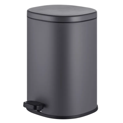 Відро для сміття з плавним закриттям овальне Mixxus Premium Olivary-TC0105 Graphite 5 л колір графі