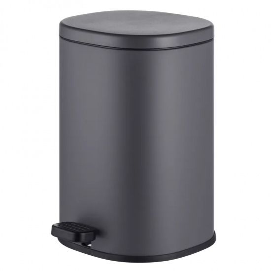 Відро для сміття з плавним закриттям овальне Mixxus Premium Olivary-TC0105 Graphite 5 л колір графі