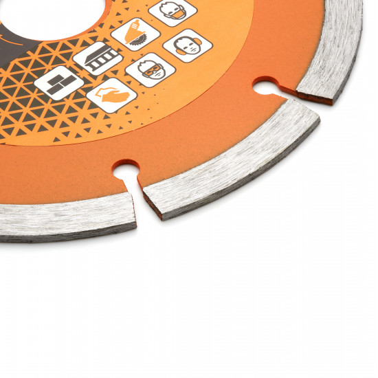 Диск алмазний сегментований Polax 125x7x2.2x22.23, 25% (54-125)