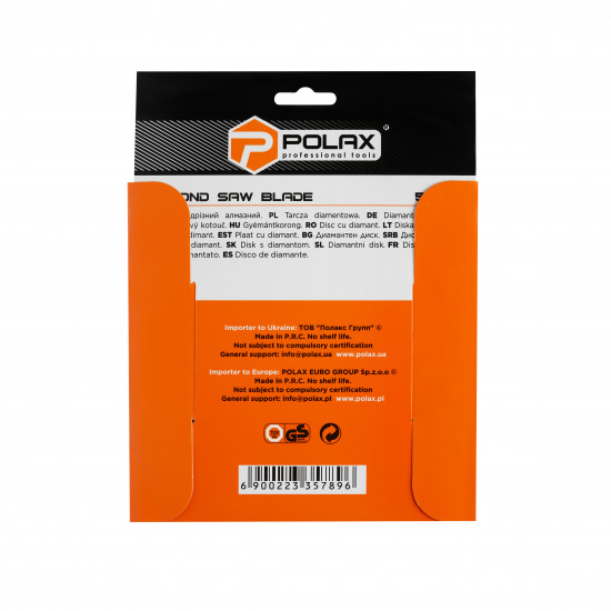 Диск алмазний сегментований Polax 180x7x2.4x22.23, 25% (54-126)