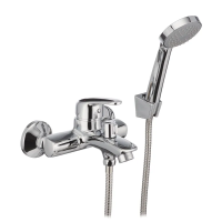 Смеситель для ванны Cron Magic 009 (чёрная ручка) (CR0124)