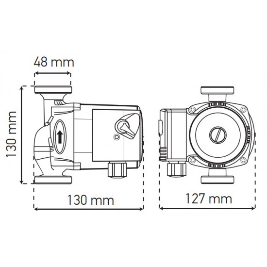 Насос циркуляційний відцентр. Koer KP.GRS-25/4-130 (KP0250)
