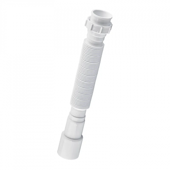 Гофротруба сполучна Zerix GN-01-A з накидною гайкою 1 1/2" (310-650 мм) (ZX5095)