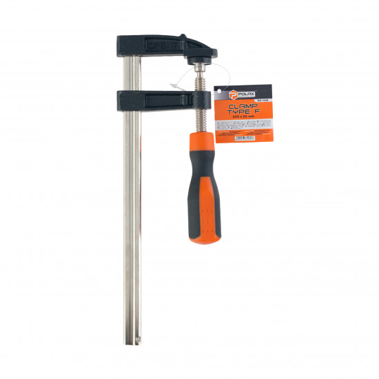 Струбцина столярна F-подібна Polax 200 х 50 мм (22-008)