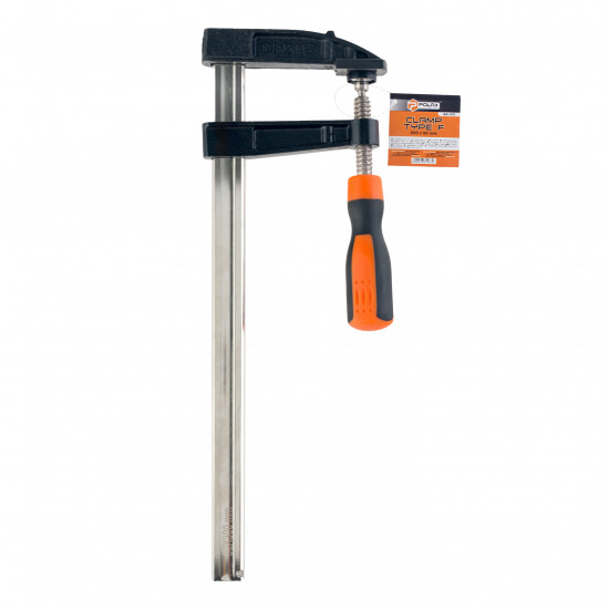 Струбцина столярная F-образная Polax 300 х 80 мм (22-010)