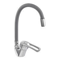 Смеситель для кухни Zerix YUB 181 Reflector Gray (ZX4653)