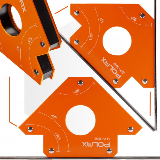 Магнітний тримач для зварювання Polax "стріла" 110х120х25 мм (37-182)