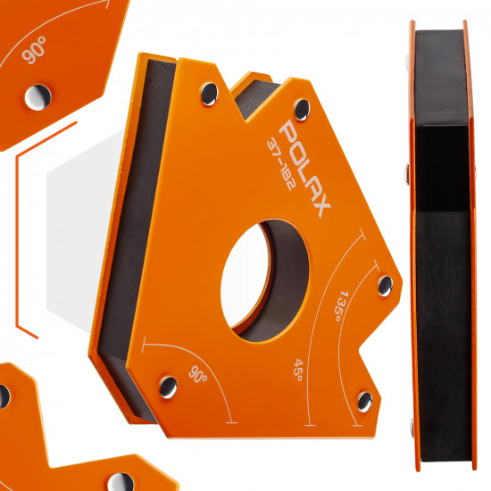 Магнітний тримач для зварювання Polax "стріла" 110х120х25 мм (37-182)