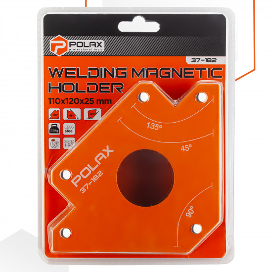 Магнітний тримач для зварювання Polax "стріла" 110х120х25 мм (37-182)