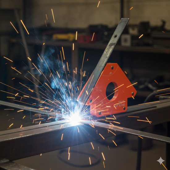 Магнітний тримач для зварювання Polax "стріла" 110х120х25 мм (37-182)