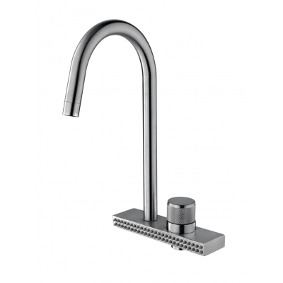 Змішувач для кухні Mixxus FOL-011 з функцією "водоспад" з нерж. сталі (MI6345)