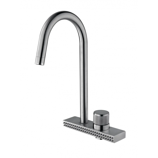 Змішувач для кухні Mixxus FOL-011 з функцією "водоспад" з нерж. сталі (MI6345)