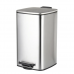 Ведро для мусора с плавным закрытием квадратное Zerix Kubix-TC0108 SS Color 8л цвет нержавейка (ZX5