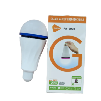 Лампа акумуляторна 6920 патрон E27, 20W, змінні 18650+2x18650 (20016)