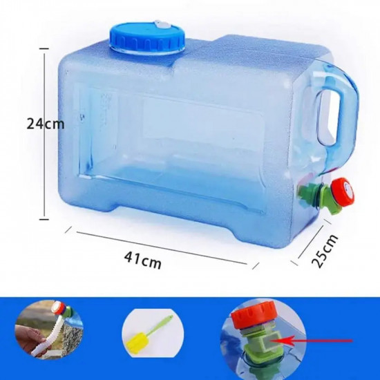 Бутель для води VIO с ручкою та краніком , 18 л полікарбонат (0029)