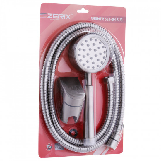 Душовий набір (шланг, лійка, кронштейн) Zerix SHOWER SET-04 (ZX3099)