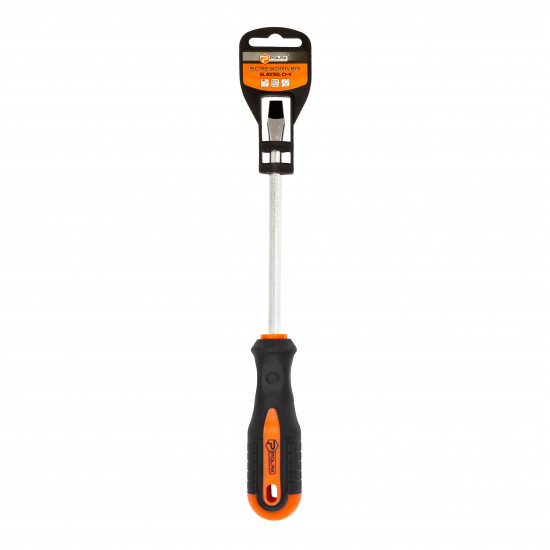 Викрутка Polax шліцьова плоска SL8 X 150, Cr-V (51-006)