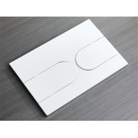 Панель змиву Koer KT-0604-03 240x160x10mm пластикова, кнопка закруглена (KR5322)