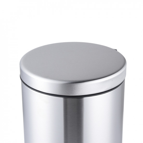 Відро для сміття з плавним закриттям кругле Mixxus Ellipse-TC0205 SS Color 5л колір нержавійка (MI7