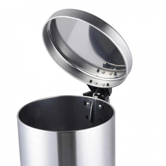 Відро для сміття з плавним закриттям кругле Mixxus Ellipse-TC0205 SS Color 5л колір нержавійка (MI7