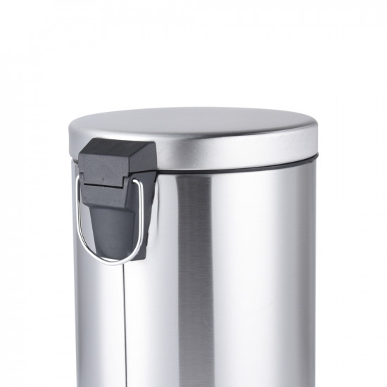 Відро для сміття з плавним закриттям кругле Mixxus Ellipse-TC0205 SS Color 5л колір нержавійка (MI7