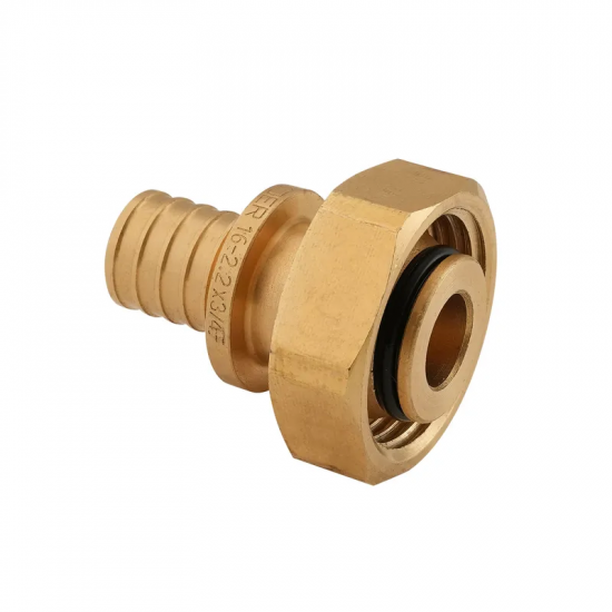 Перехідник під євроконус з накидною гайкою Koer KA.A08F-16E - 16(2.2mm) x 3/4"F (KR4869)