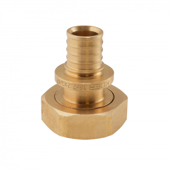 Перехідник під євроконус з накидною гайкою Koer KA.A08F-16E - 16(2.2mm) x 3/4"F (KR4869)