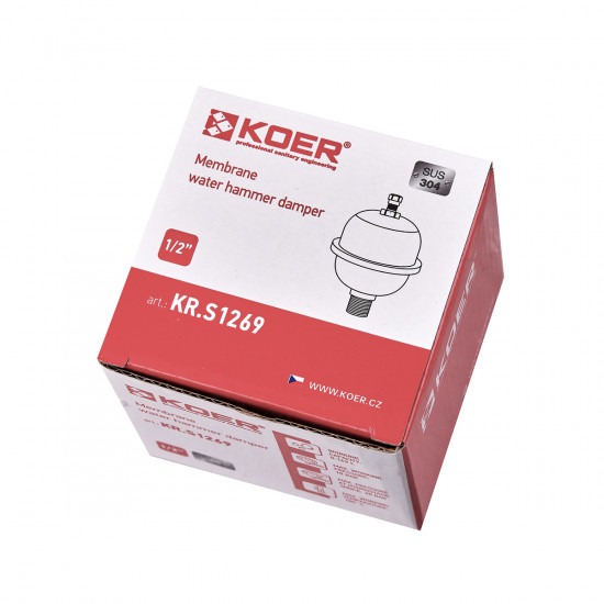 Компенсатор гідроудару Koer KR.S1269 - 1/2" мембранний (KR5623)