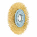 Щітка дискова 125 мм, для УШМ, М14, гофр. пров., латунована Polax (54-178)