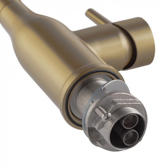 Змішувач для кухні Koer KI-70026-12 з білим силіконовим виливом (KR5212)