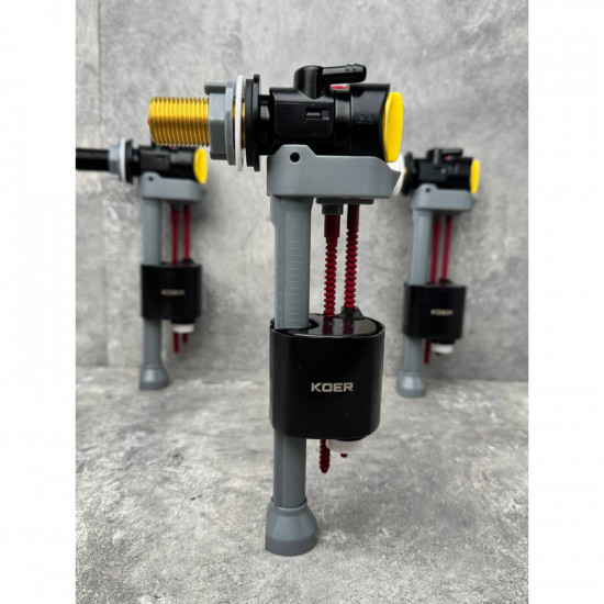 Арматура наповнювальна Koer KT-0107-1/2" з боковим підведенням та латунним різьбленням 1/2" (KR5831